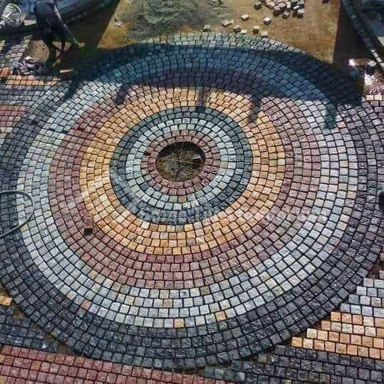 Parking cobblestone