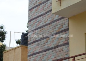 Lime Stone Mixing with Pink & Green