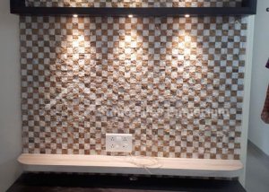 Pink & White Marble Stone Cladding