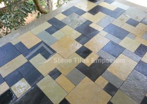 Tandoor blue- kadapa stones leather finishing