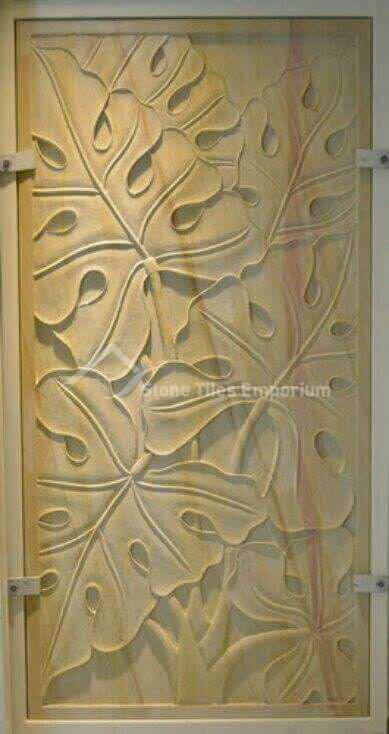 Teakwood-Leaf-Design stone cladding sarjapur road