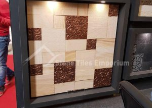 Teakwood-Metal-Stone-Cladding