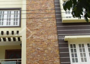 Teakwood Rainbow Stone cladding