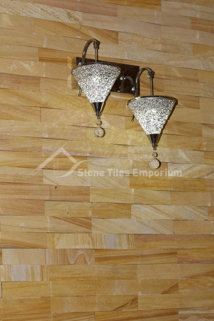 Teakwood Stone Cladding Interior