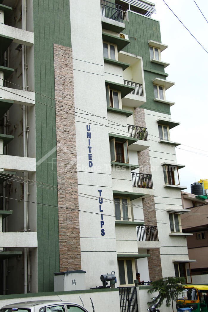 Copper stone cladding project