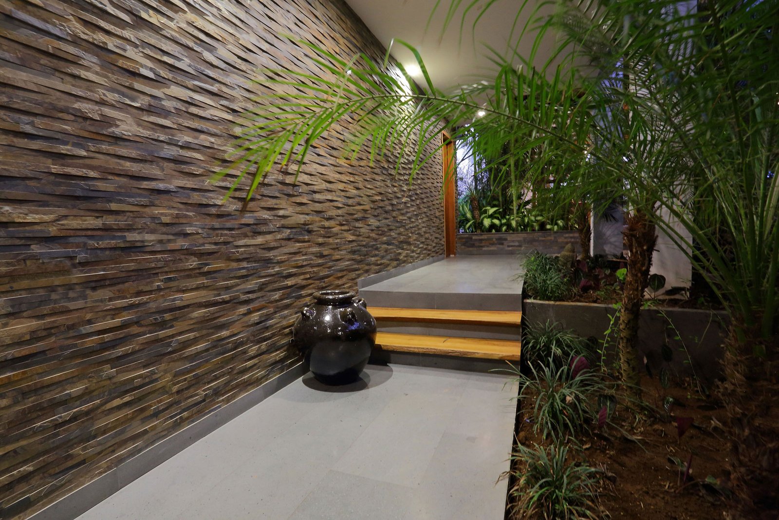 Golden slate natural stone